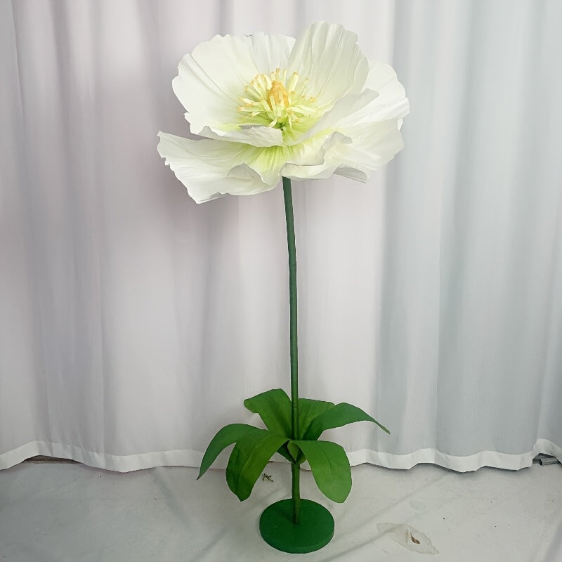 Super-large Paper Poppy Flowers 1pc Super-large Artificial Poppy Flowers - Fell To The Ground Decoration for Shopping Mall, Wedding Scene - Paper Art Flowers