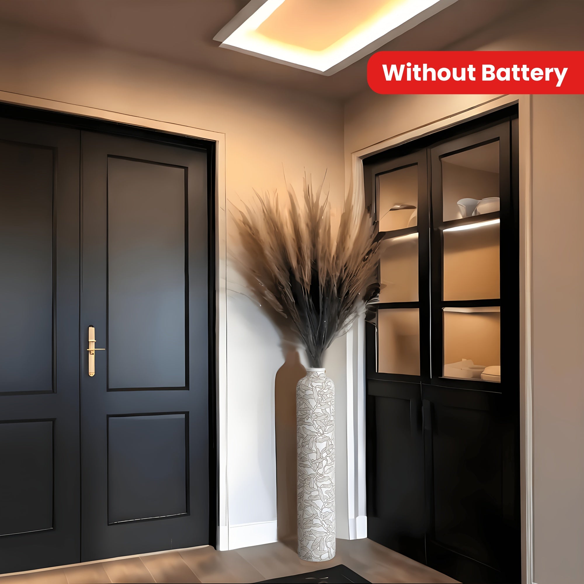 One Piece of a 29-Inch Tall Large Resin Floor Vase, Featuring Modern Simplicity for Home Decoration. Ideal for Living Rooms, Bedrooms, Kitchens, Weddings, Centerpieces, And As New Year Gifts for Loved Ones Or Housewarming Presents.