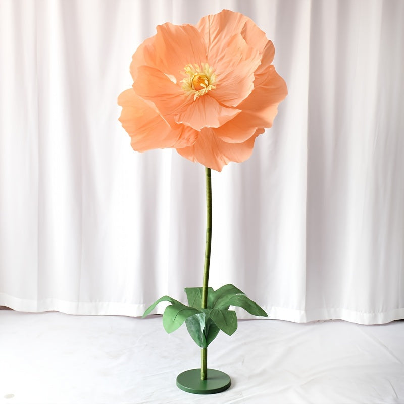 Super-large Paper Poppy Flowers 1pc Super-large Artificial Poppy Flowers - Fell To The Ground Decoration for Shopping Mall, Wedding Scene - Paper Art Flowers